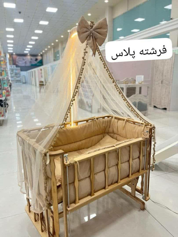 تخت کنار مادرمدل فرشته رنگ کرم(ارسال با تیپاکس)